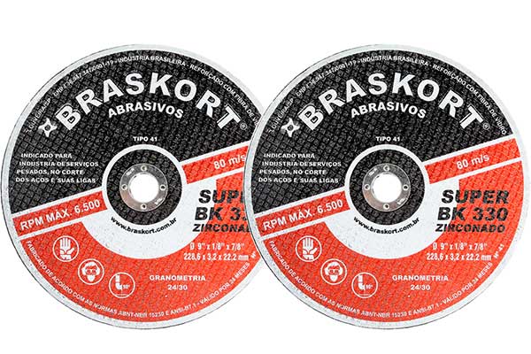 Discos de Corte Óxido de Alumínio Zirconado